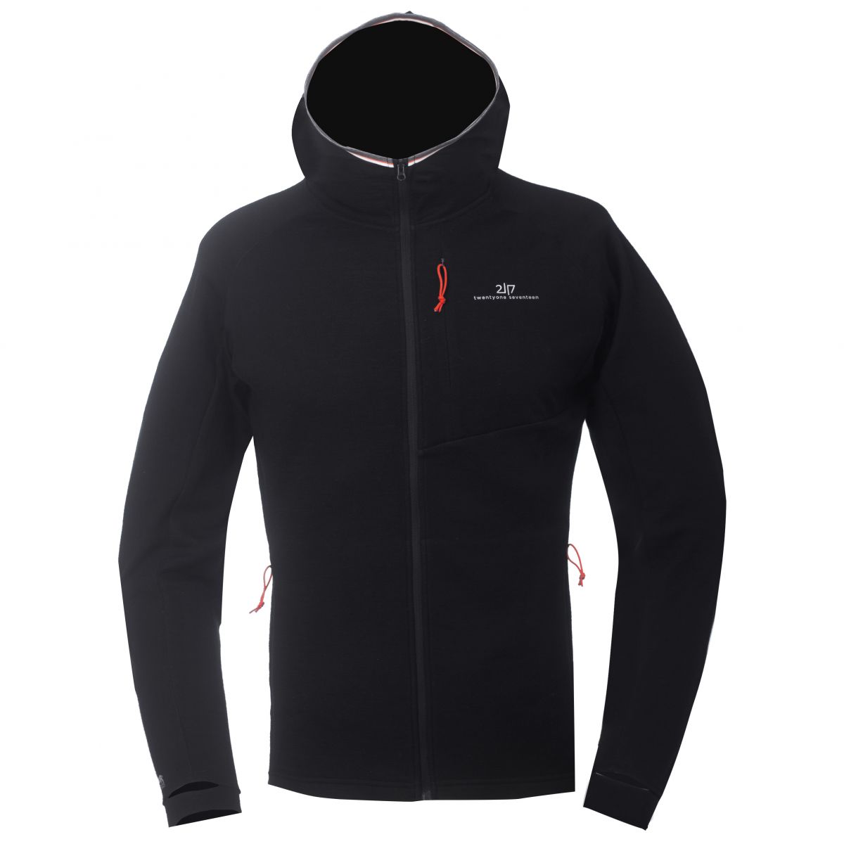 2117 of Sweden Gasska, Merinohoodie, Herren, schwarz — 2