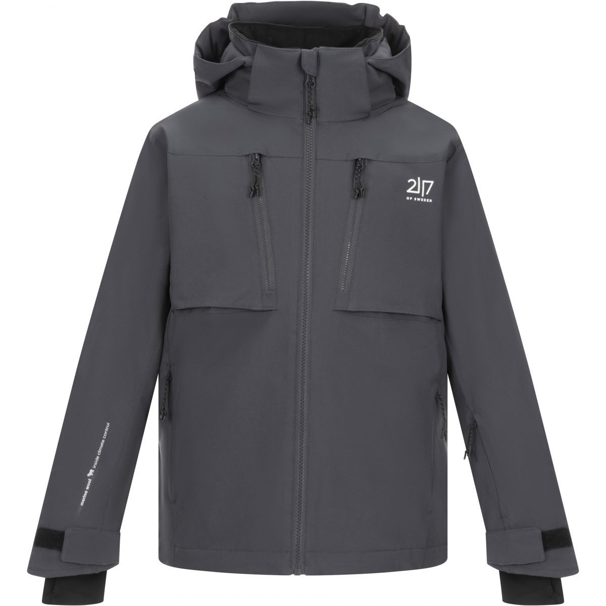 2117 of Sweden Lillpite, Skijacke, Junior, grau — 2