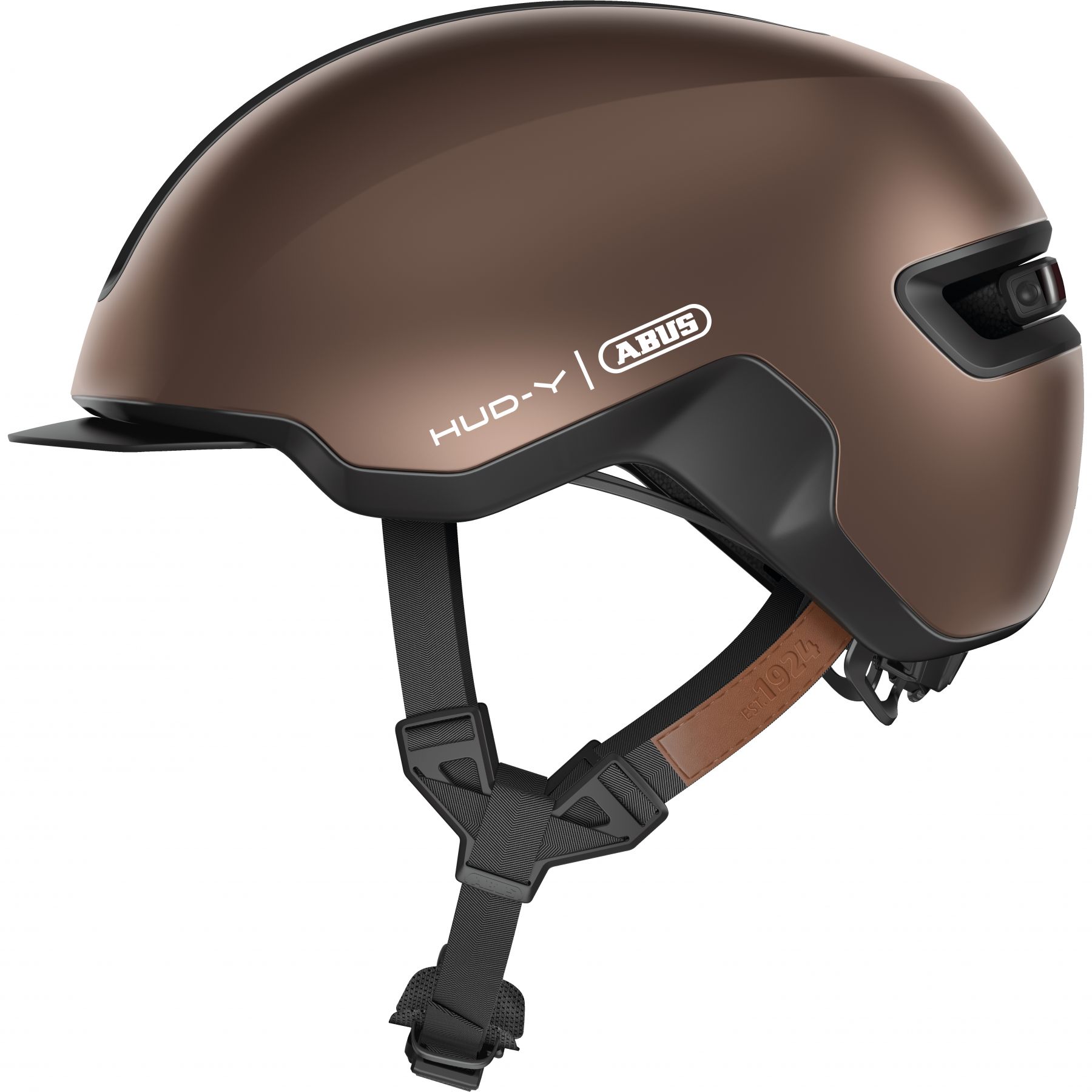 Abus Hud-Y, Fahrradhelm, braun