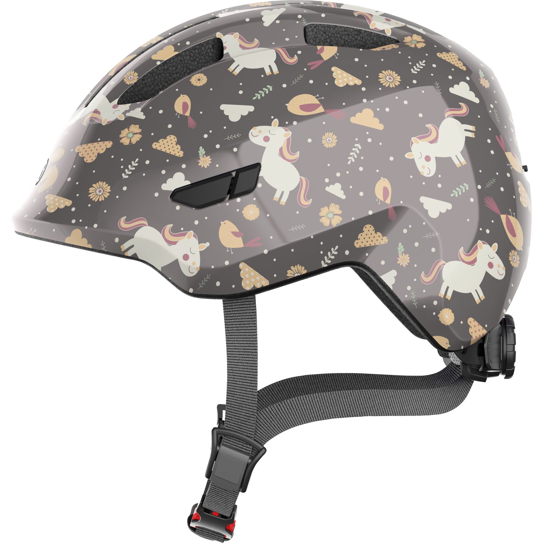 Abus Smiley 3.0, Fahrradhelm, Junior, grey horse