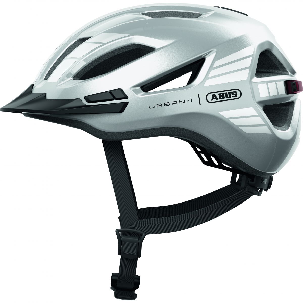 ABUS Urban-I 4.0, Fahrradhelm, silber — 2