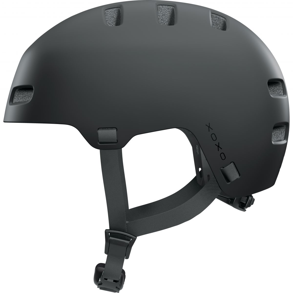 Abus XOXO, Fahrradhelm, matt schwarz — 2