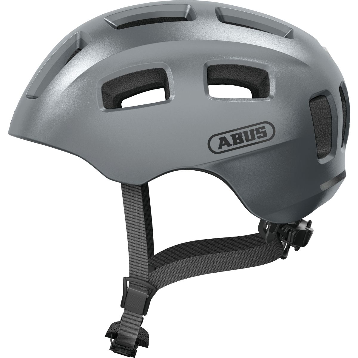 ABUS Youn-I 2.0, Fahrradhelm, Silber — 2