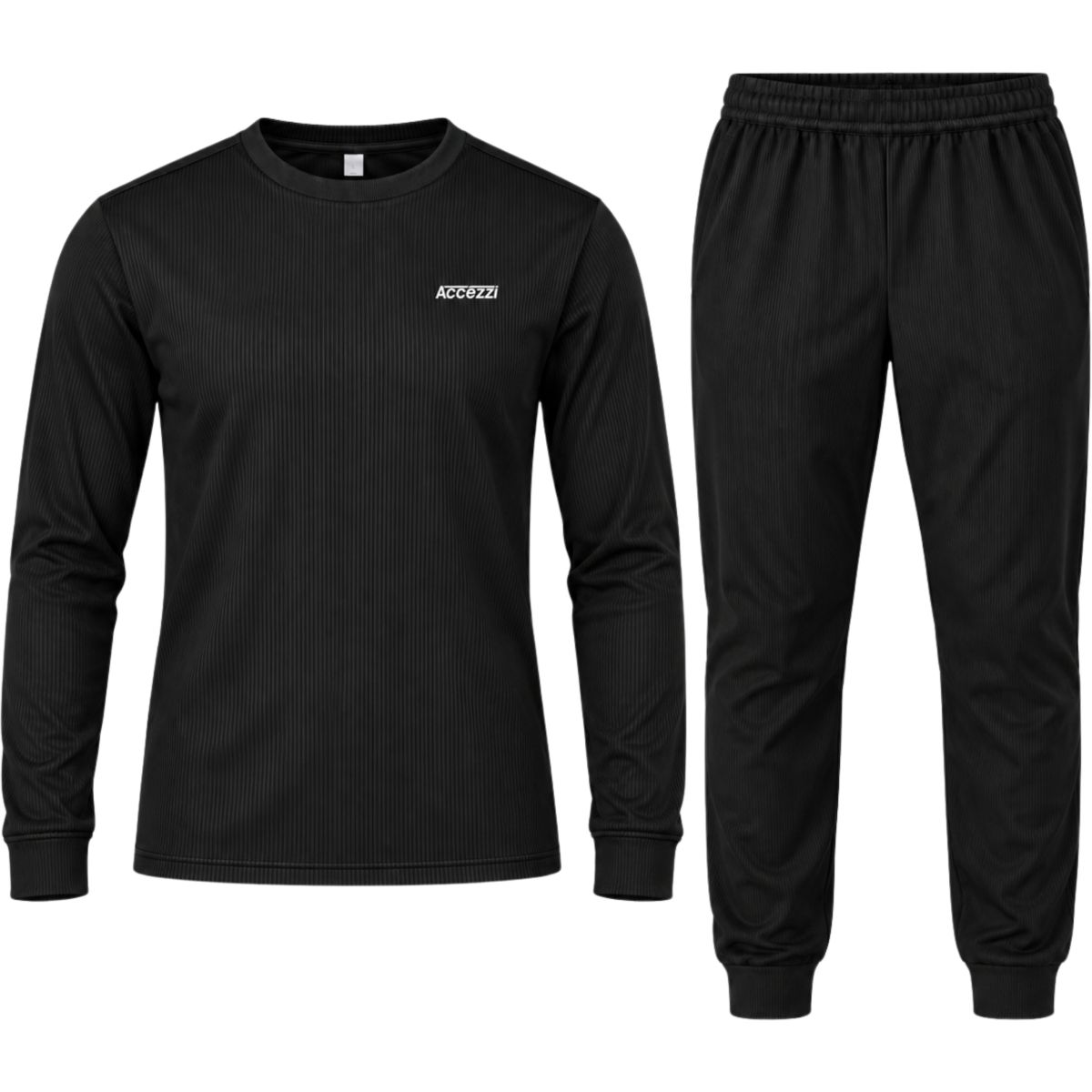 Accezzi Baselayer, Skiunterwäsche, Herren, schwarz — 2