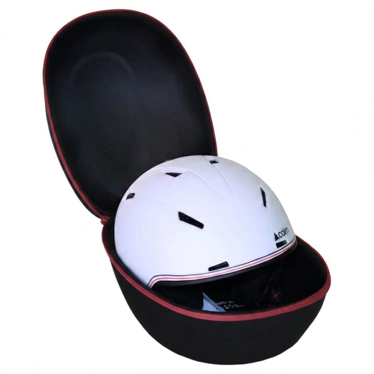Accezzi Cortina, Helmcase, schwarz/rot — 2