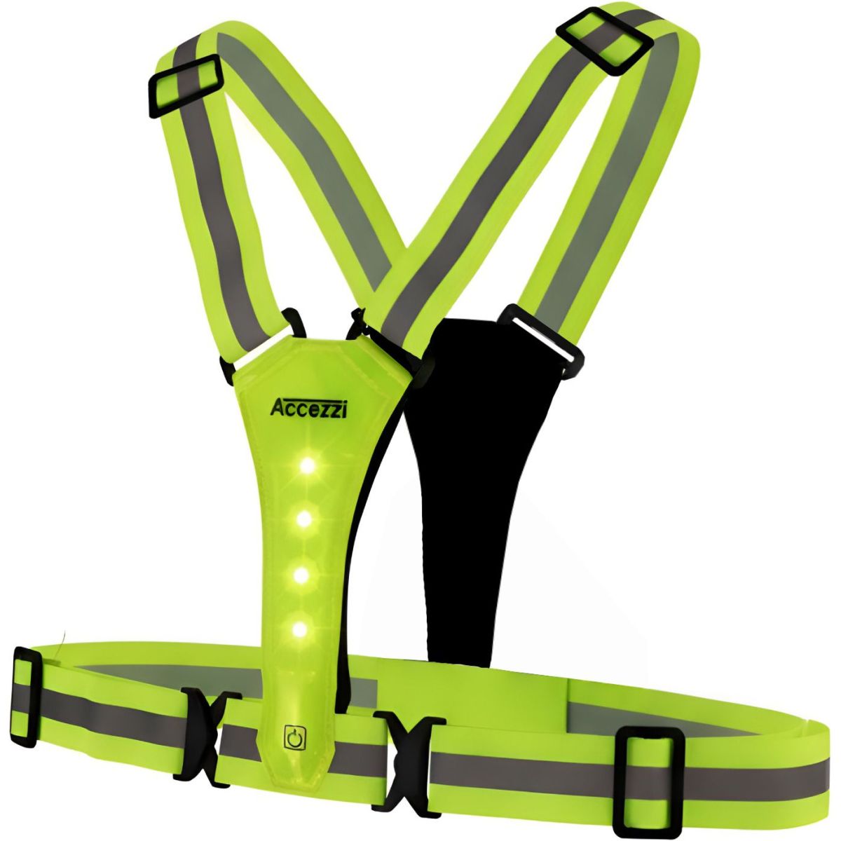 Accezzi LED-Warnweste, grün