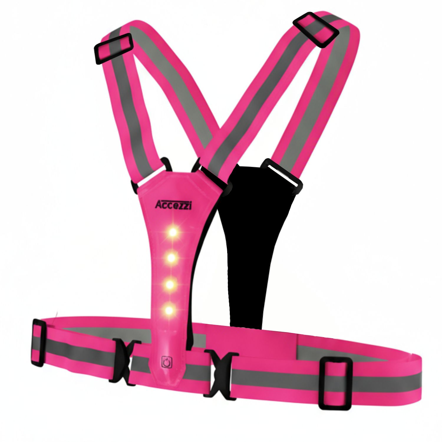 Accezzi LED-Warnweste, pink