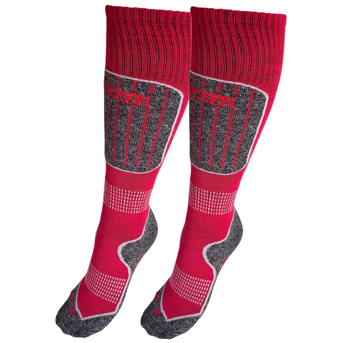 Accezzi Merino 20, Skisocken, 2 Paar, Junior, rot — 2