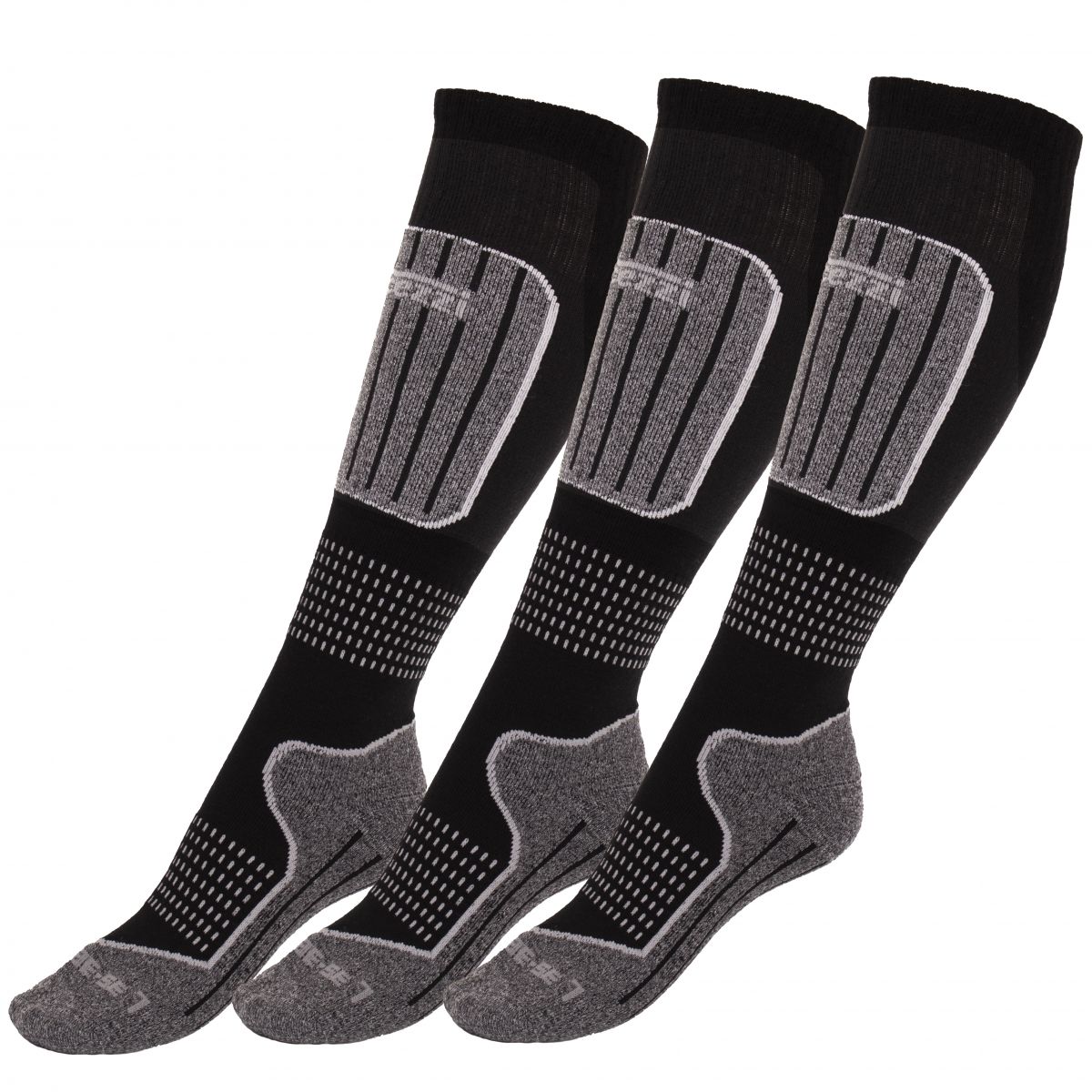 Accezzi Merino 20 Skisocken, 3 paar, schwarz — 2