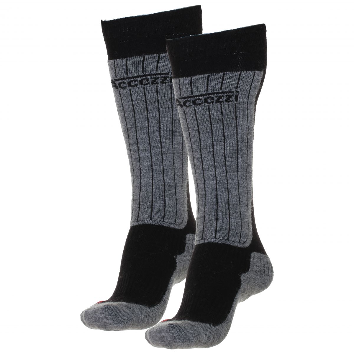 Accezzi Merino 50, Skisocken, Junior, 2 Paar, schwarz — 2