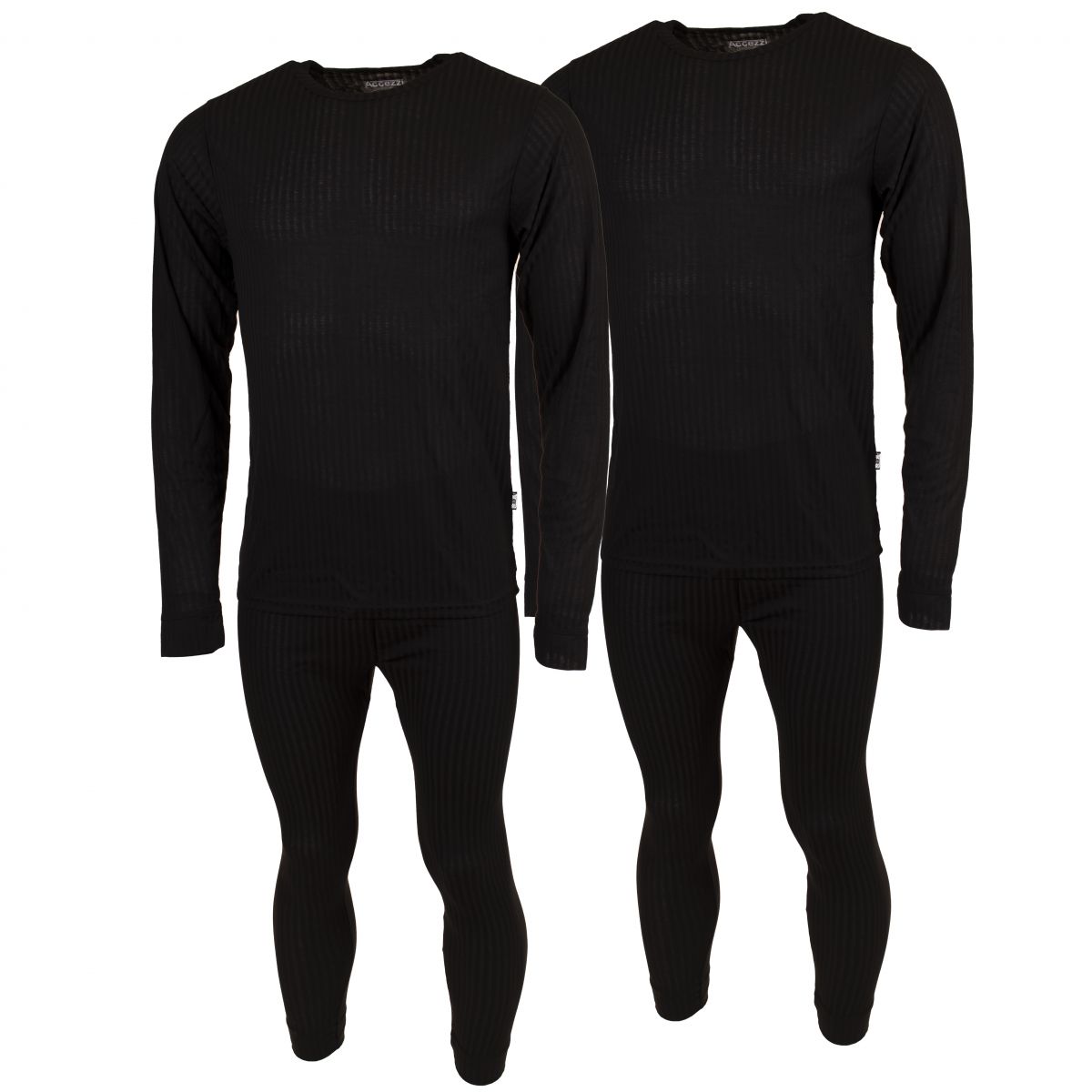 Accezzi Skiunterwäsche, Herren, schwarz, 2 Sets — 2