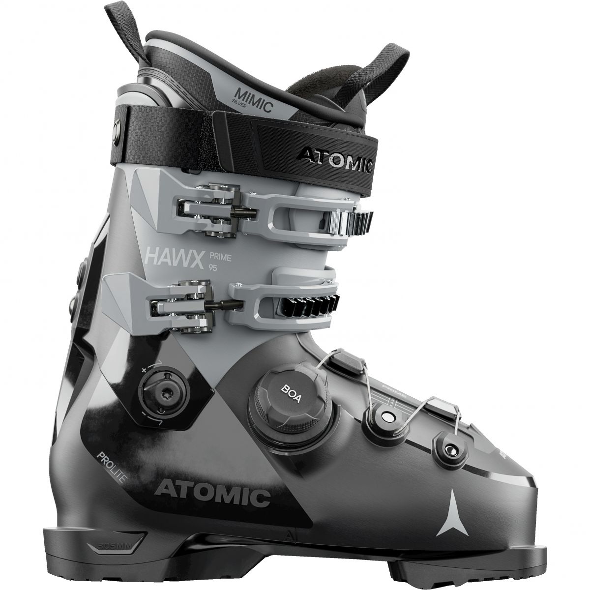 Atomic Hawx prime 95 BOA, Skischuhe, Damen, grau/schwarz — 2