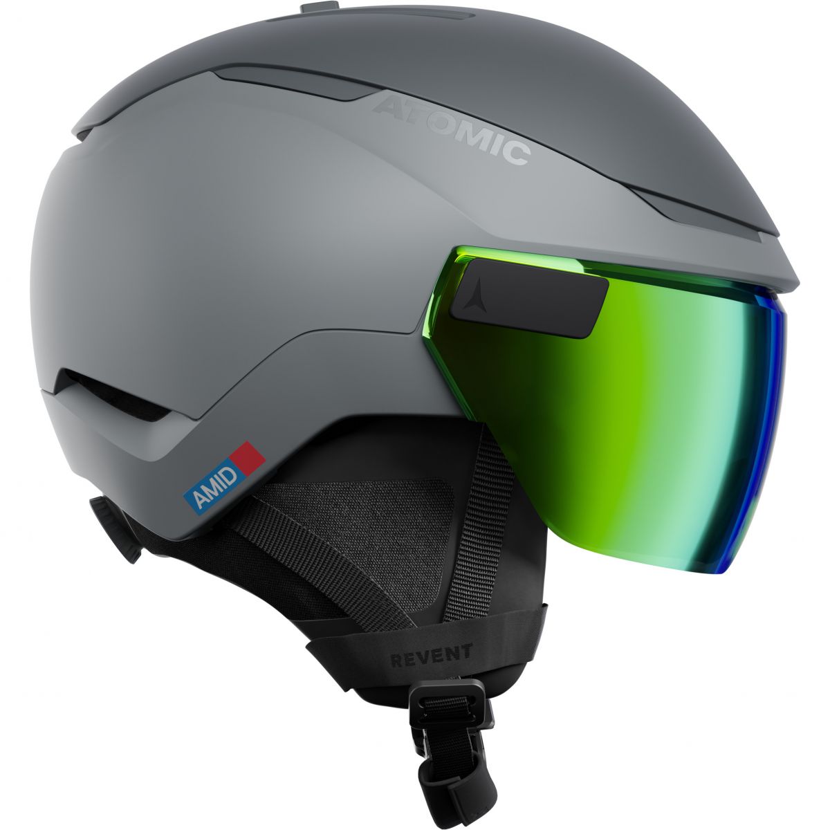 Atomic Revent GT Amid Visor HD, Skihelm mit Visier, grau — 2
