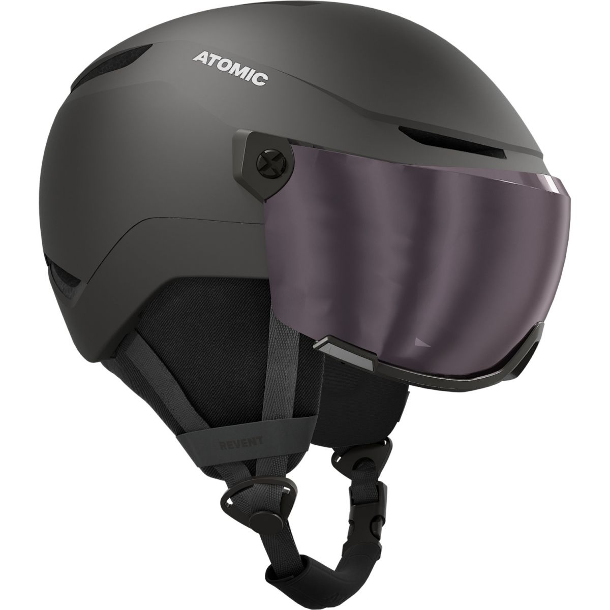 Atomic Revent Visor, Skihelm mit Visier, Junior, schwarz — 2