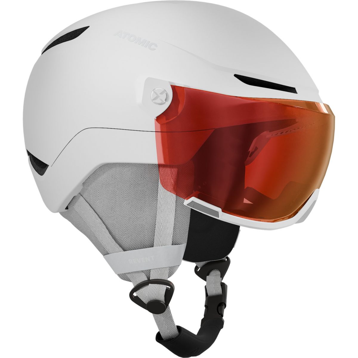 Atomic Revent Visor, Skihelm mit Visier, Junior, weiß — 2