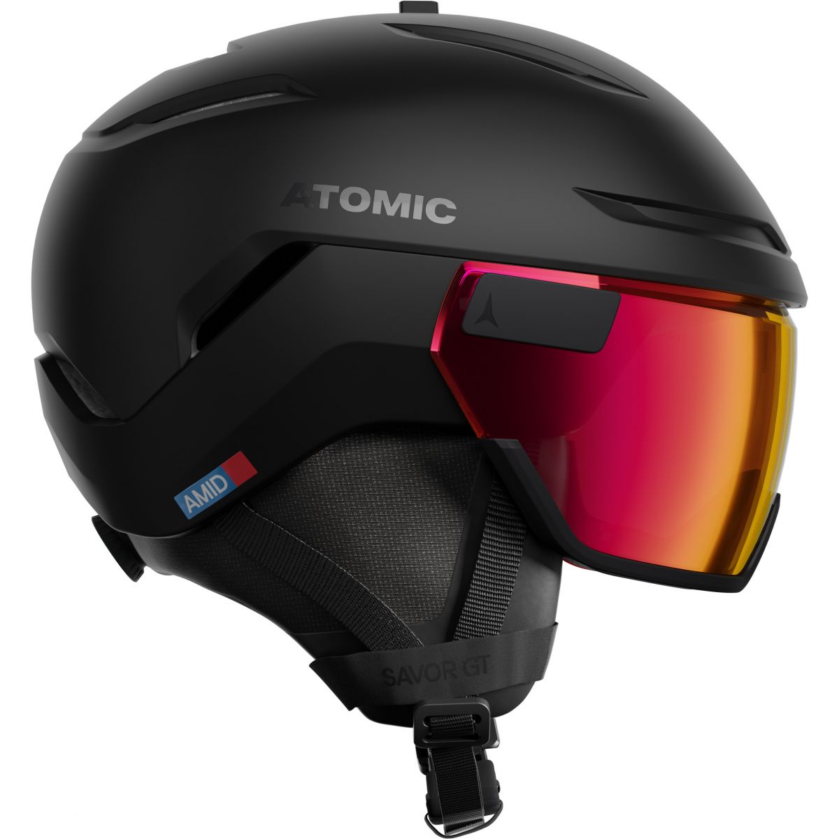 Atomic Savor GT Amid Visor Photo, Skihelm mit Visier, schwarz — 2