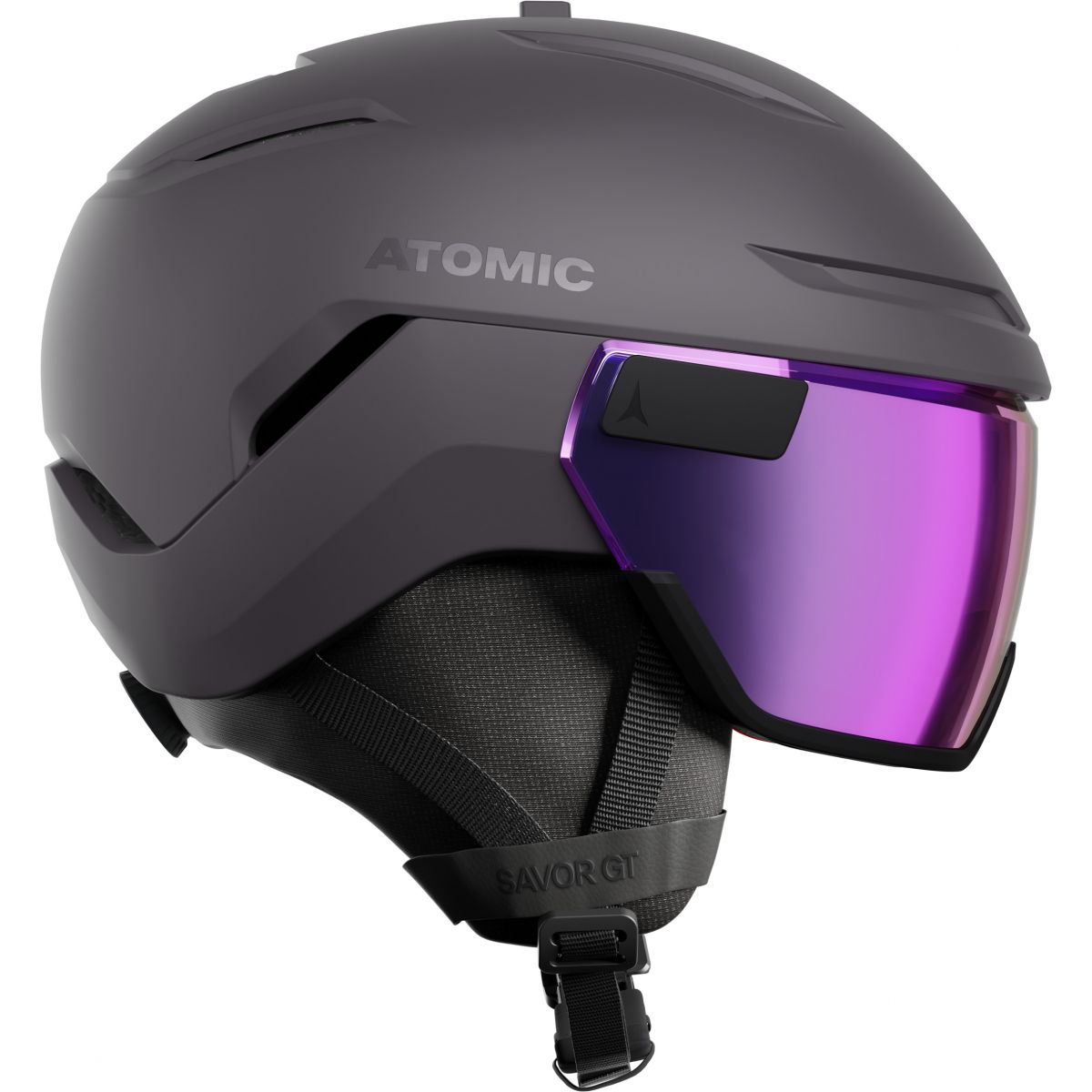 Atomic Savor GT Visor Stereo, Skihelm mit Visier, grau — 2