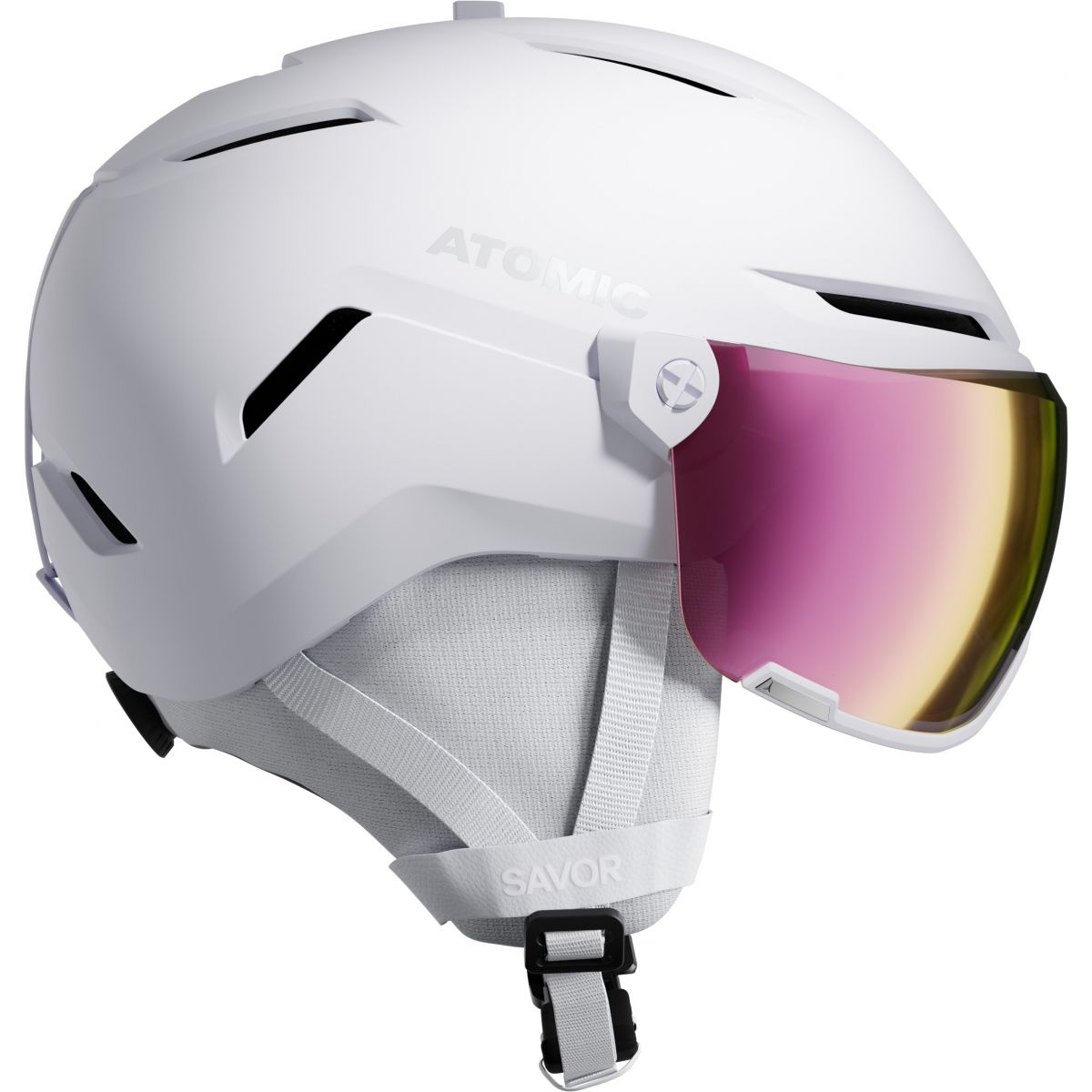 Atomic Savor Visor HD, Skihelm mit Visier, weiß — 2
