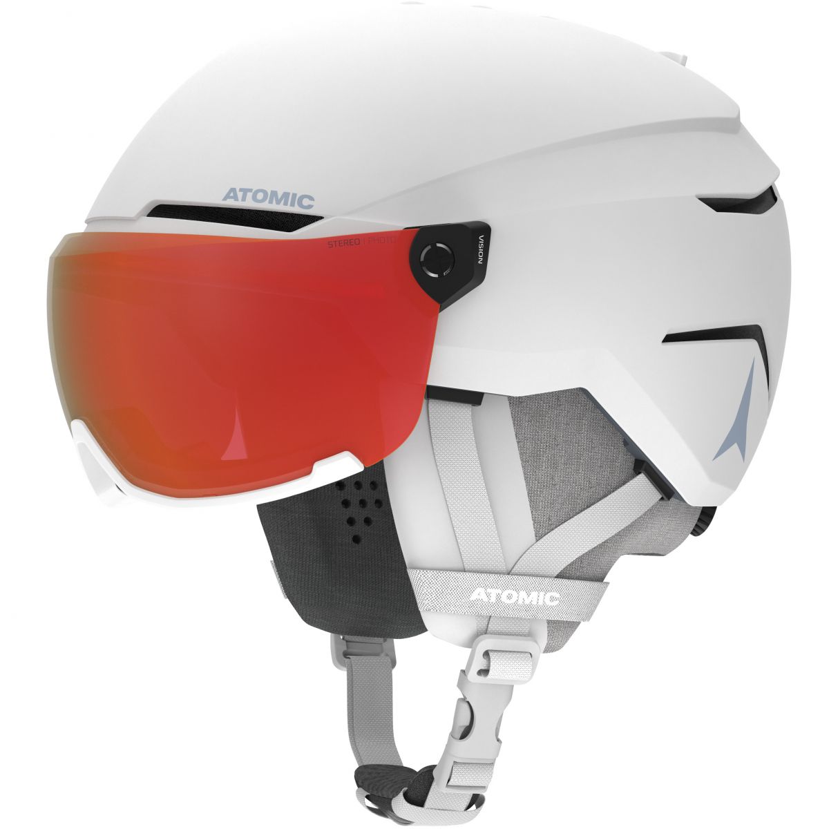 Atomic Savor Visor Photo, Skihelm mit Visier, weiß — 2