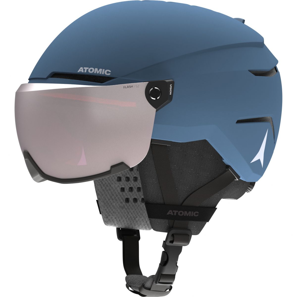 Atomic Savor Visor, Skihelm mit Visier, Junior, blau — 2