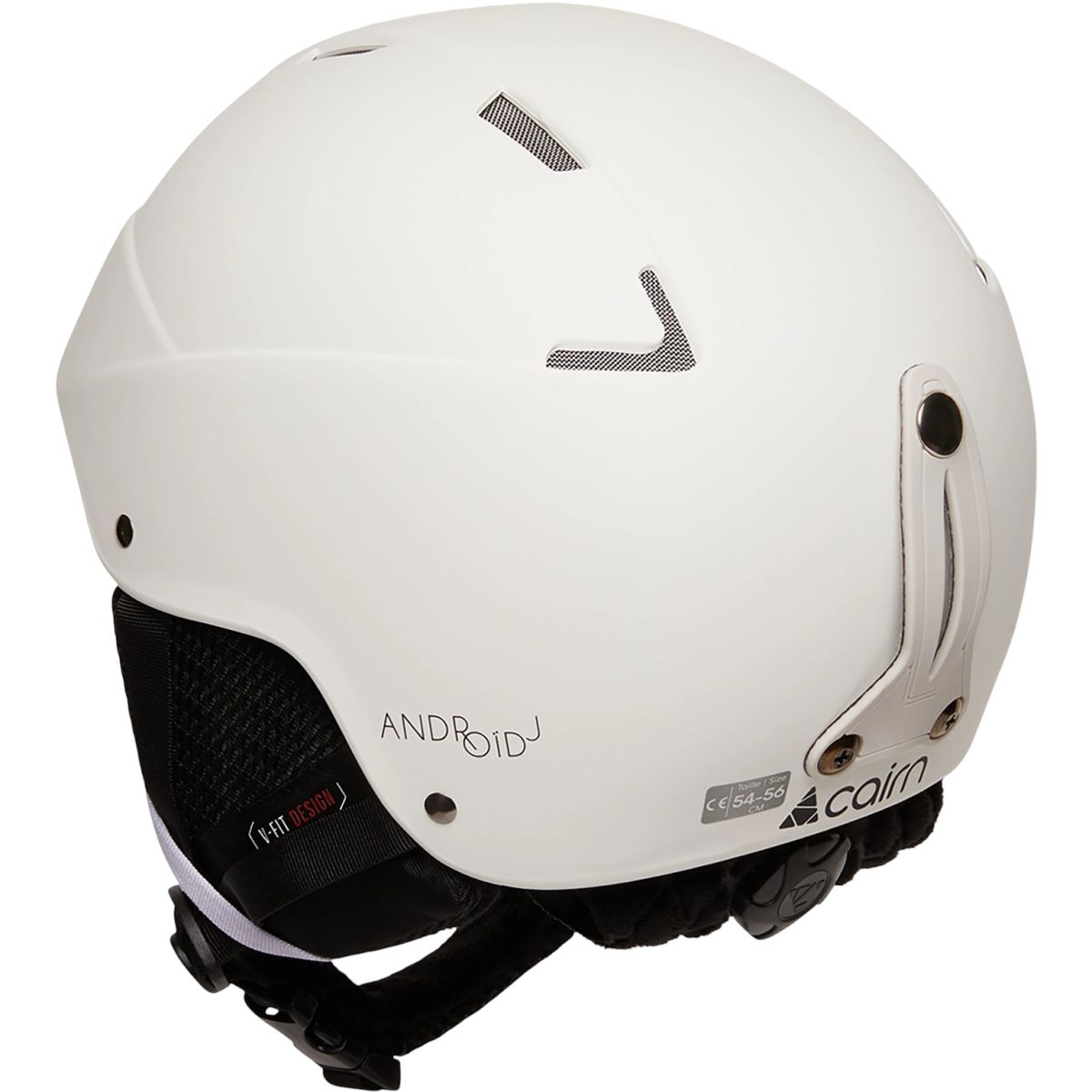Cairn Android, Skihelm, Junior, mat white — 2