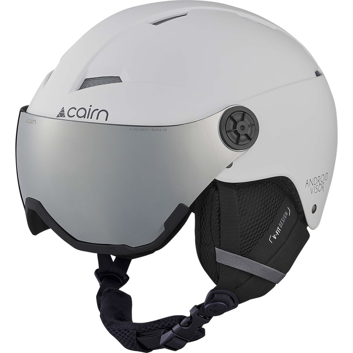 Cairn Android Visor, Skihelm mit Visier, weiß — 2