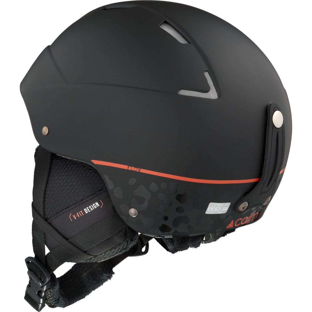 Cairn Flow, Skihelm, schwarz — 2