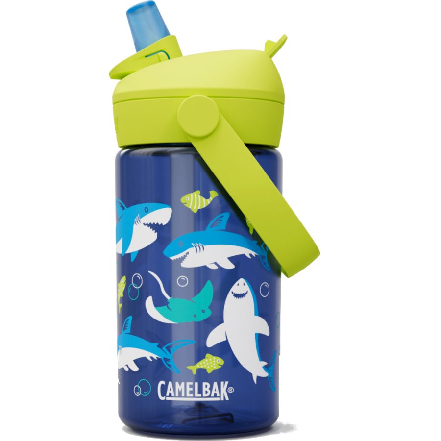 Camelbak Thrive Flip Straw Kids 0,4 L Drinkfles Kind (Maat - 0,4 L, Kleur - Sharks and Rays)
