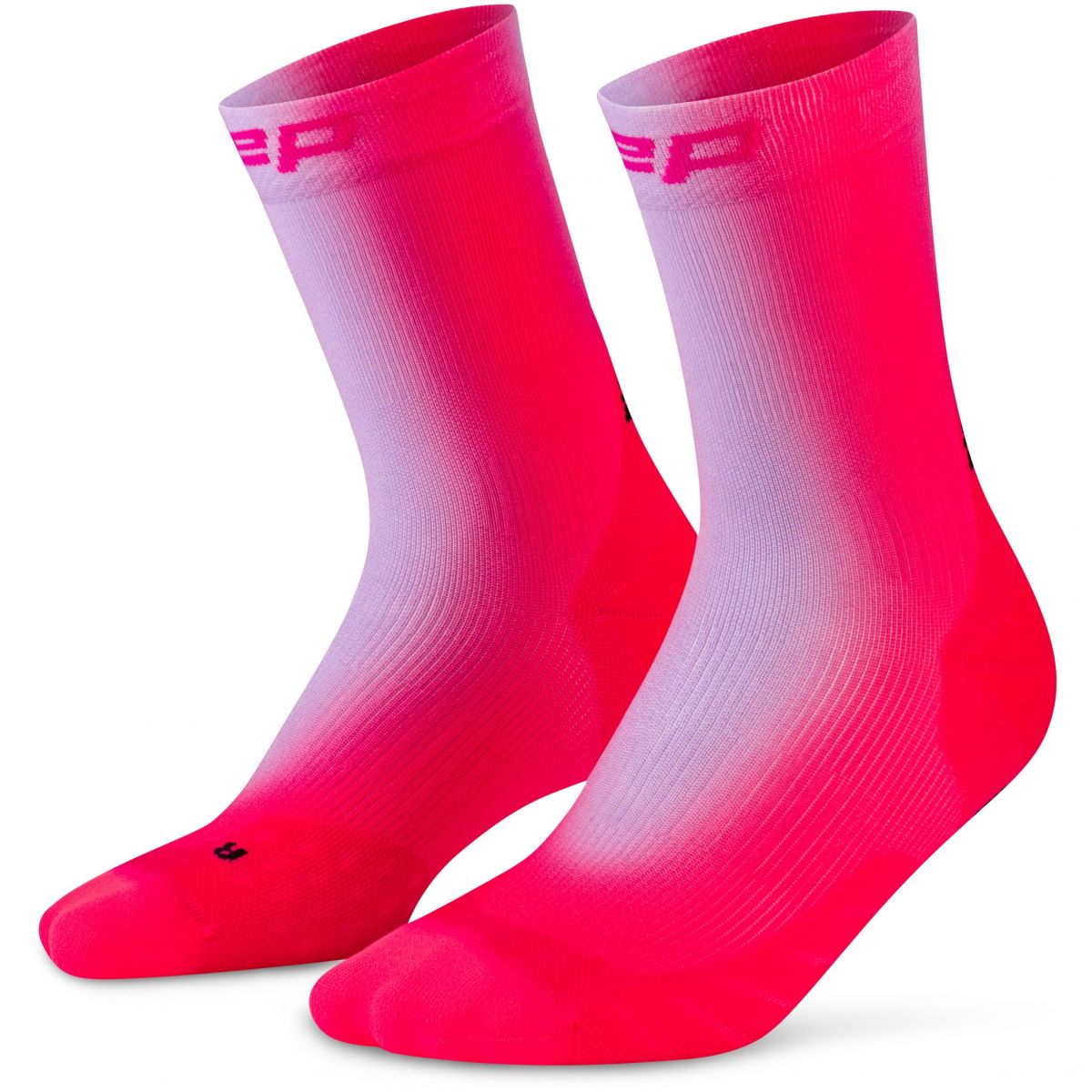 CEP Core Run EDT. GRADIENT Socks Mid Cut 5.0, Laufstrümpfe, Damen, lila/pink — 2