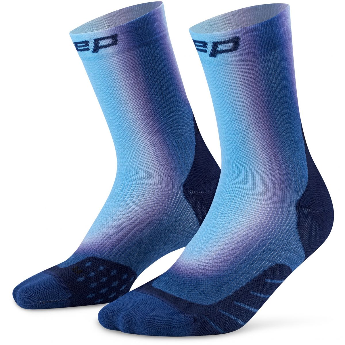 CEP Core Run EDT. GRADIENT Socks Mid Cut 5.0, Laufstrümpfe, Herren, blau — 2