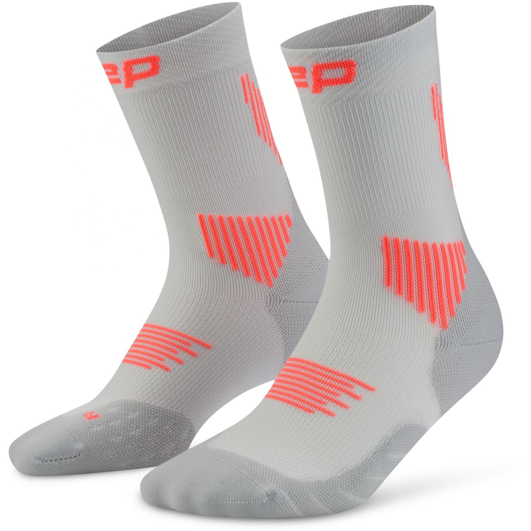 CEP Core Run Socks Mid Cut 5.0, Laufstrümpfe, Damen, grau