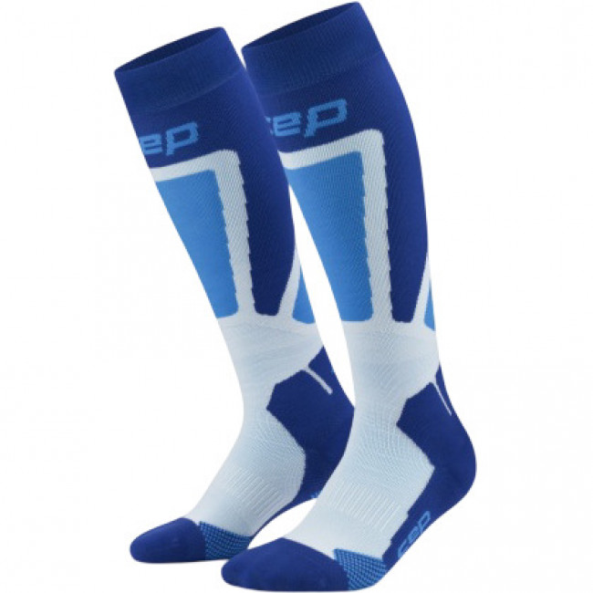 CEP Ski Thermo Socks Tall 4.0, Skisocken, Damen, blau