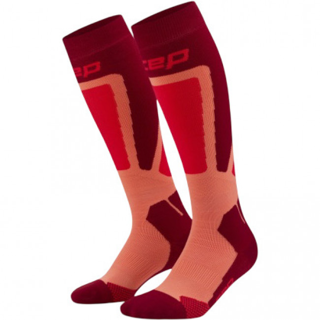 CEP Ski Thermo Socks Tall 4.0, Skisocken, Herren, rot