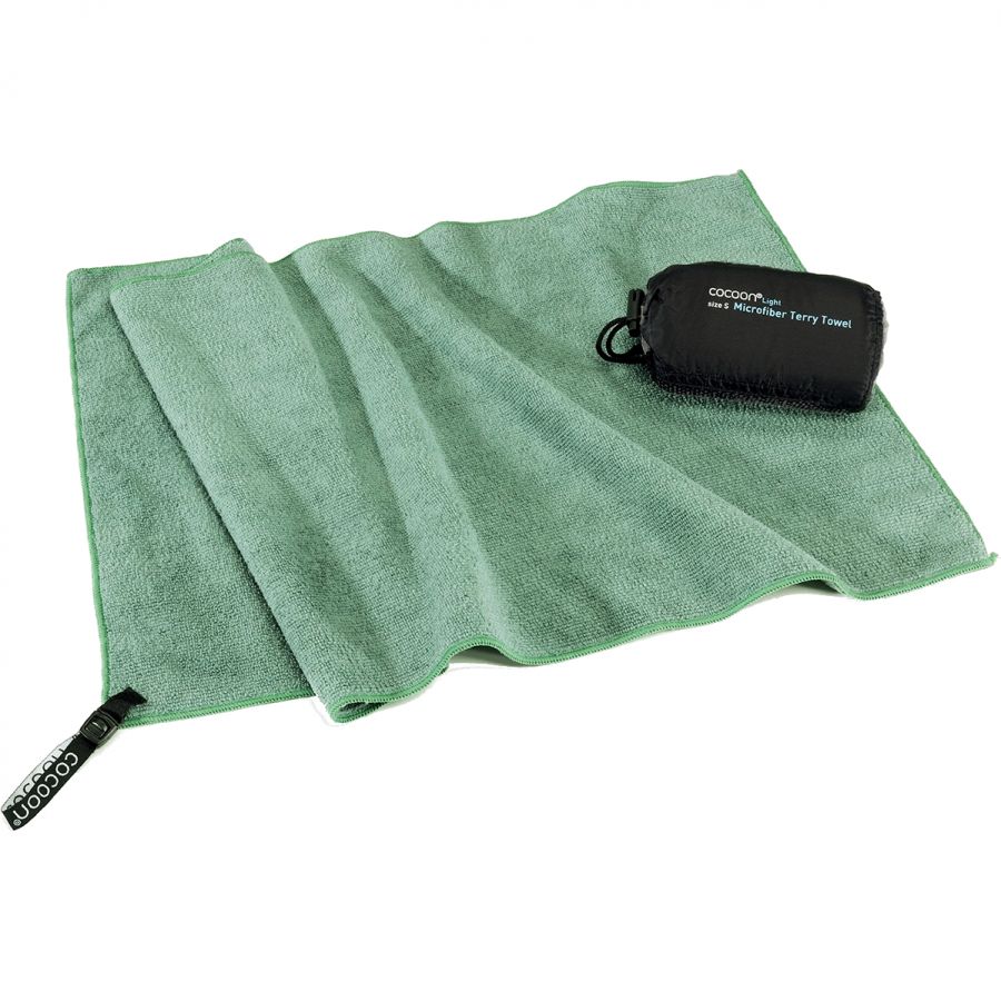 Cocoon Terry Towel Light, Mikrofaser Handtuch, bambusgrün