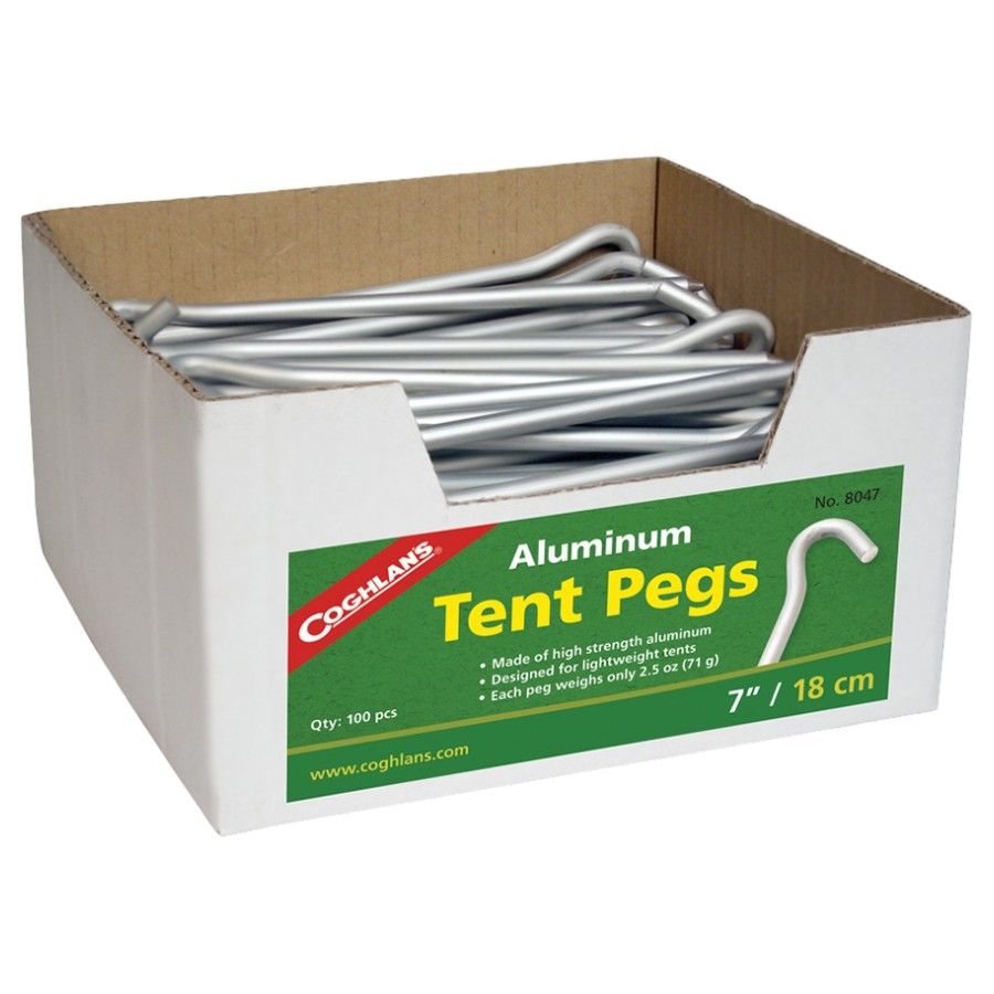 Coghlans Aluminium-Zeltpflöcke - Bulk, Zeltpflöcke