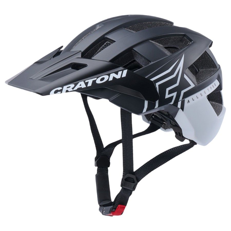 Cratoni Allset Pro, Fahrradhelm, matt schwarz/weiß