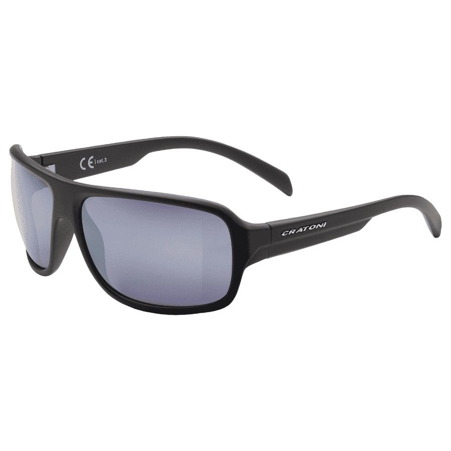 Cratoni C-Ice Color  Lifestyle Grau-Blau W/ Silber Spiegel, Sonnenbrille, Schwarz