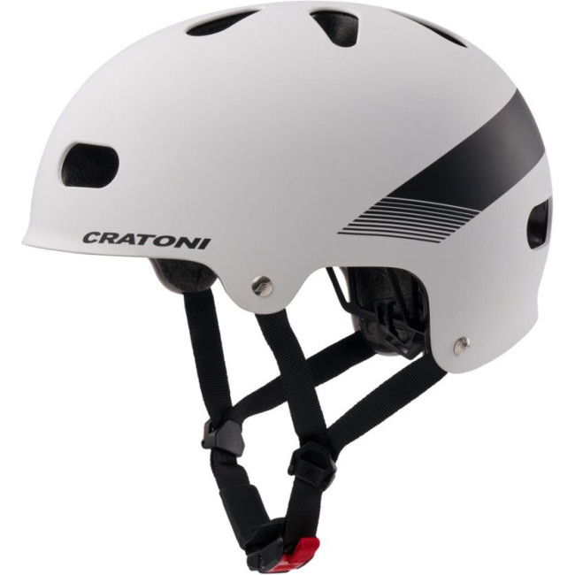 Cratoni C-Mate JR, Fahrradhelm, matt weiß/schwarz
