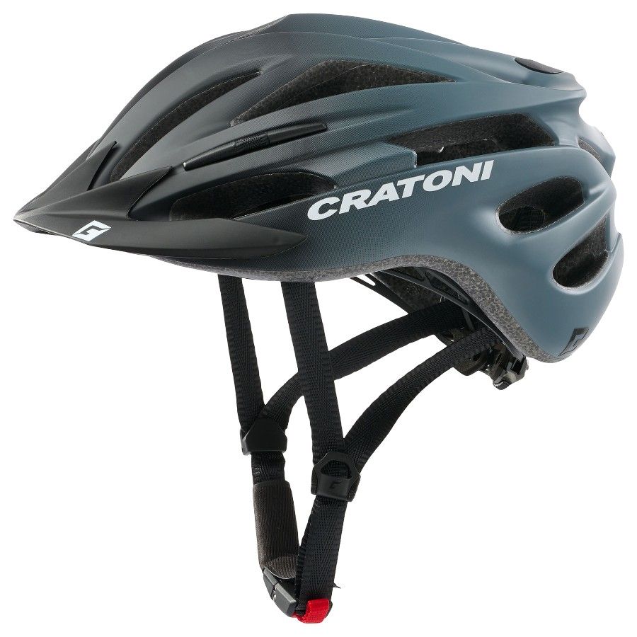 Cratoni Pacer JR, Fahrradhelm, matt schwarz/grau