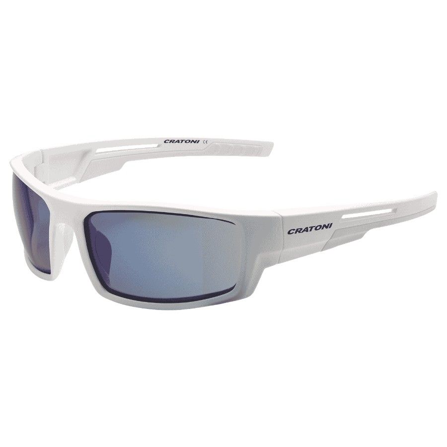 Cratoni Raw Smoke W/ Silver Mirror, Sonnenbrille, weiß