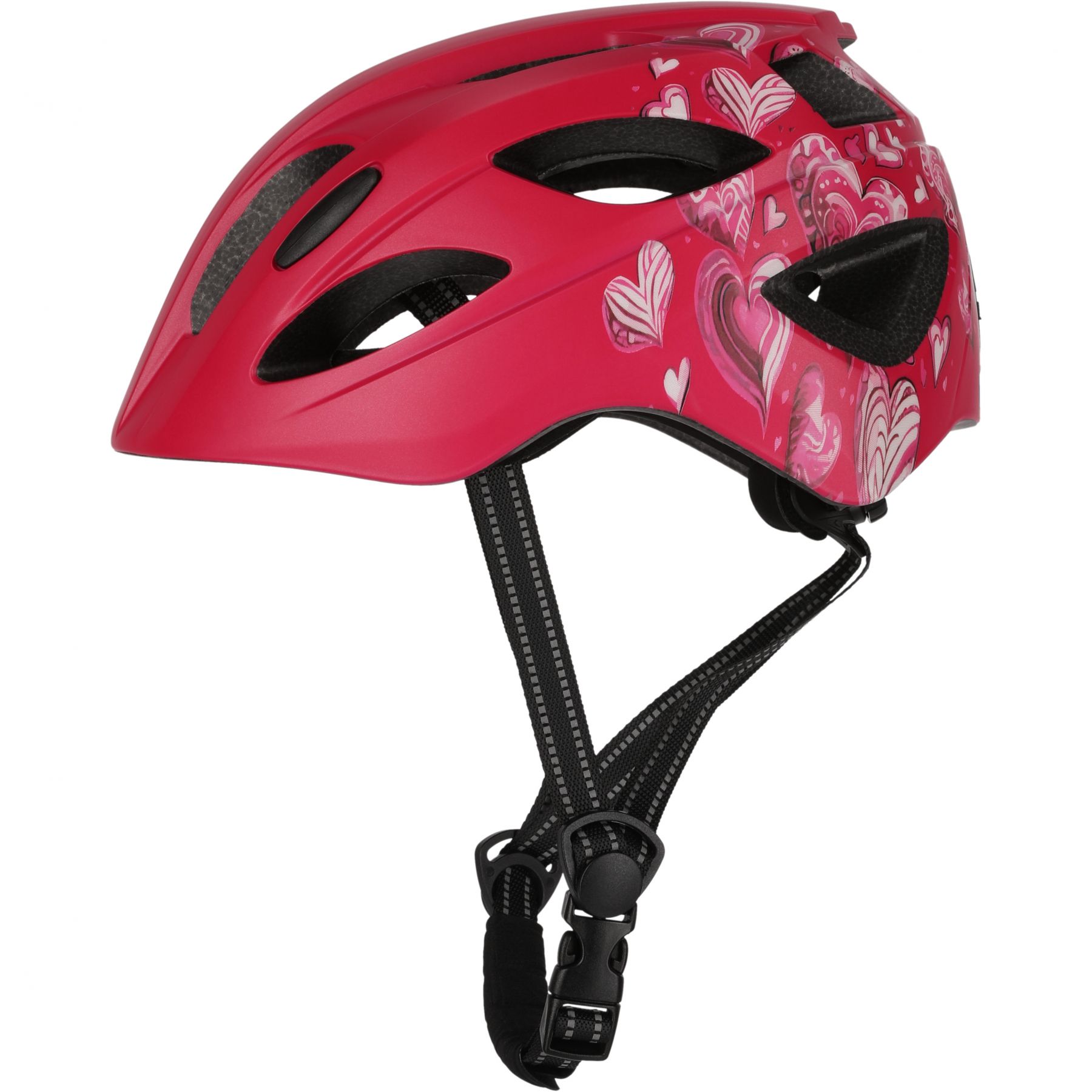 Crazy Safety Cool Heart, Fahrradhelm, Junior, rot