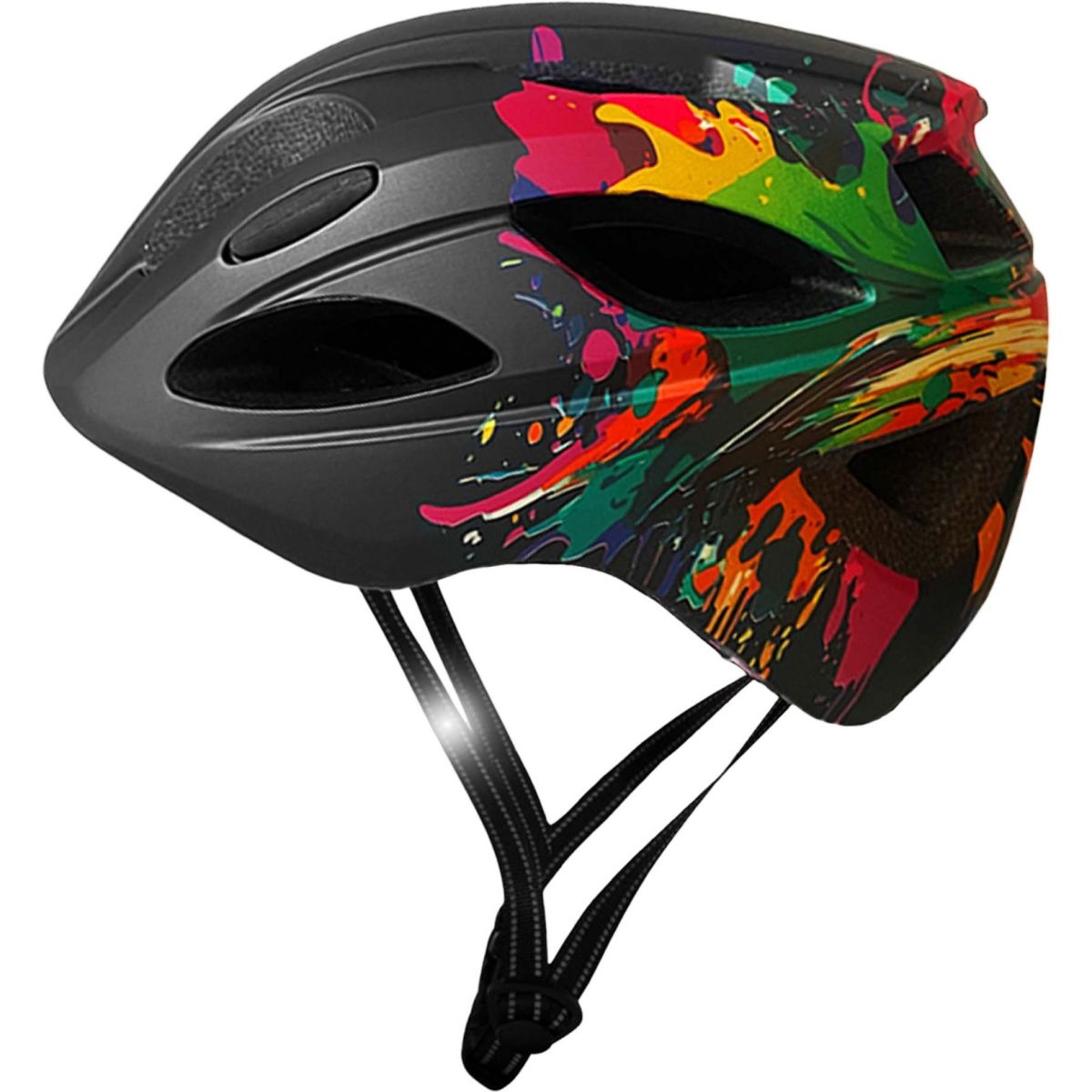 Crazy Safety Cool Splash, Fahrradhelm, Junior, schwarz — 2
