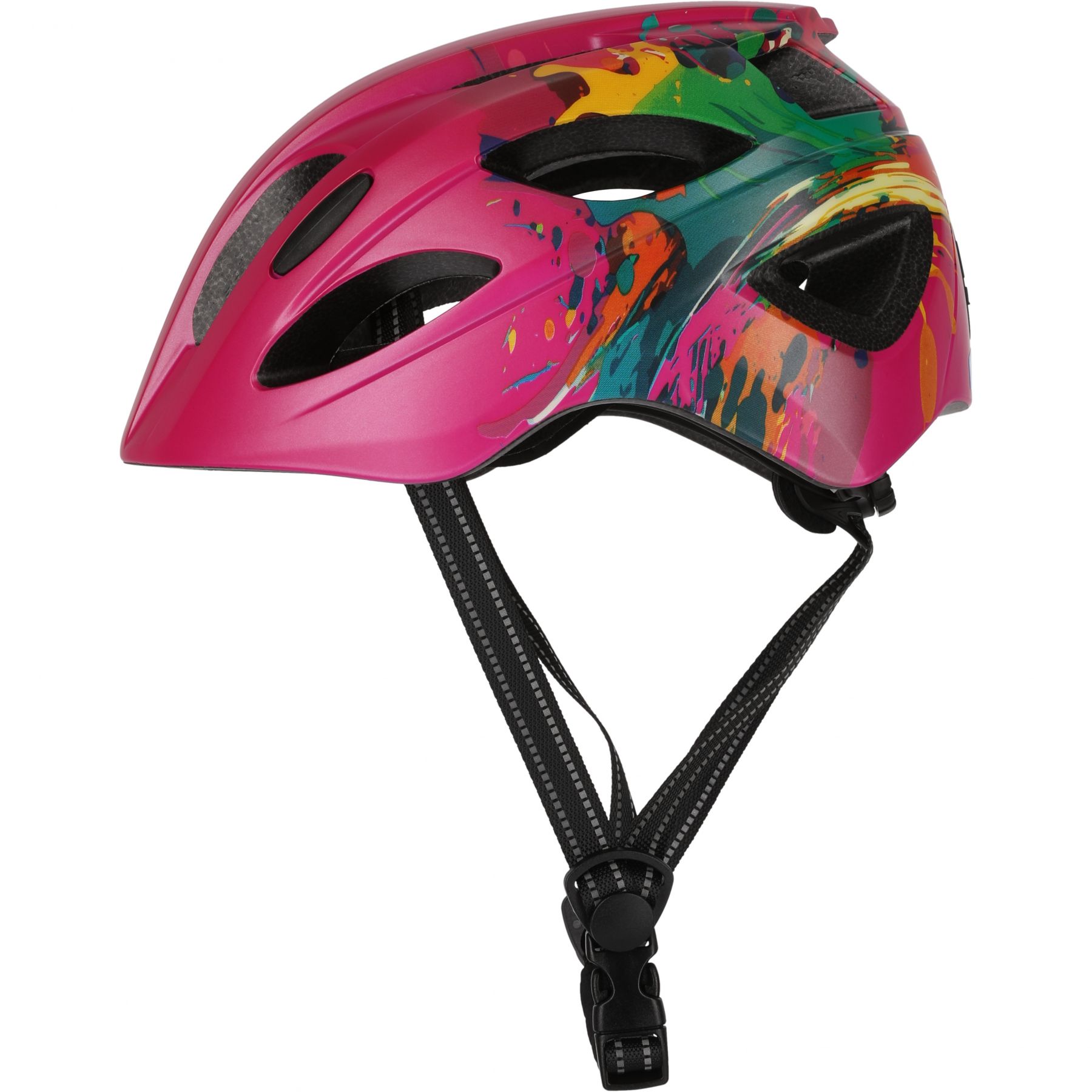 Crazy Safety Cool Splash, Fahrradhelm, Junior, Pink