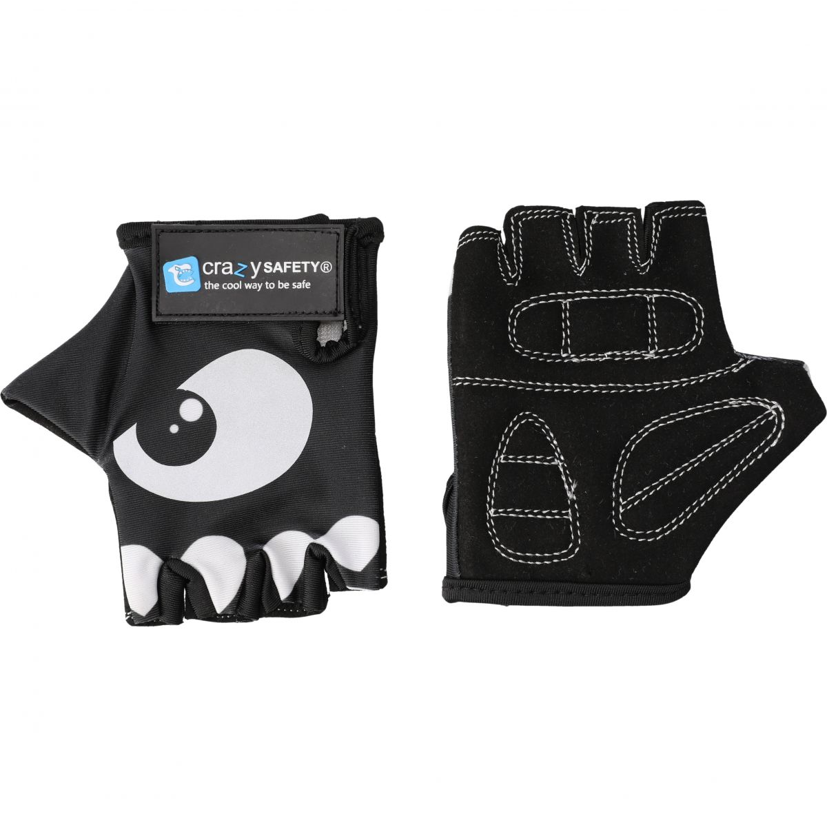 Crazy Safety, Fahrradhandschuhe, Junior, schwarz — 2