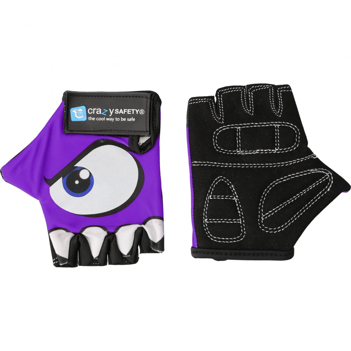 Crazy Safety, Fahrradhandschuhe, Junior, lila — 2