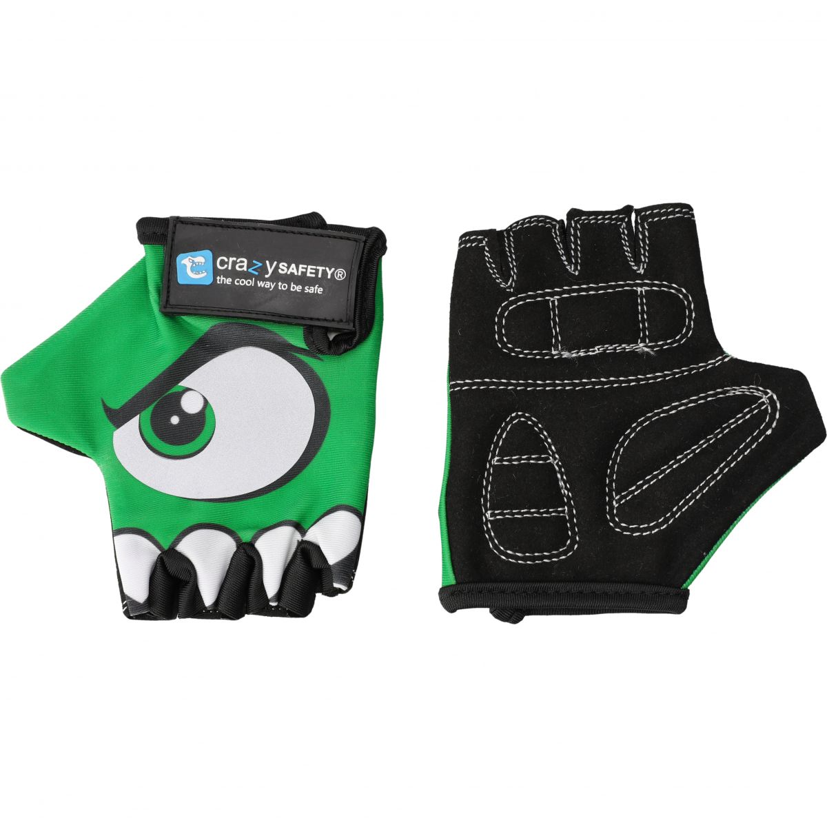 Crazy Safety, Fahrradhandschuhe, Junior, grün — 2