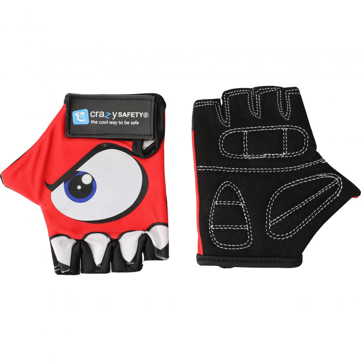 Crazy Safety, Fahrradhandschuhe, Junior, rot — 2
