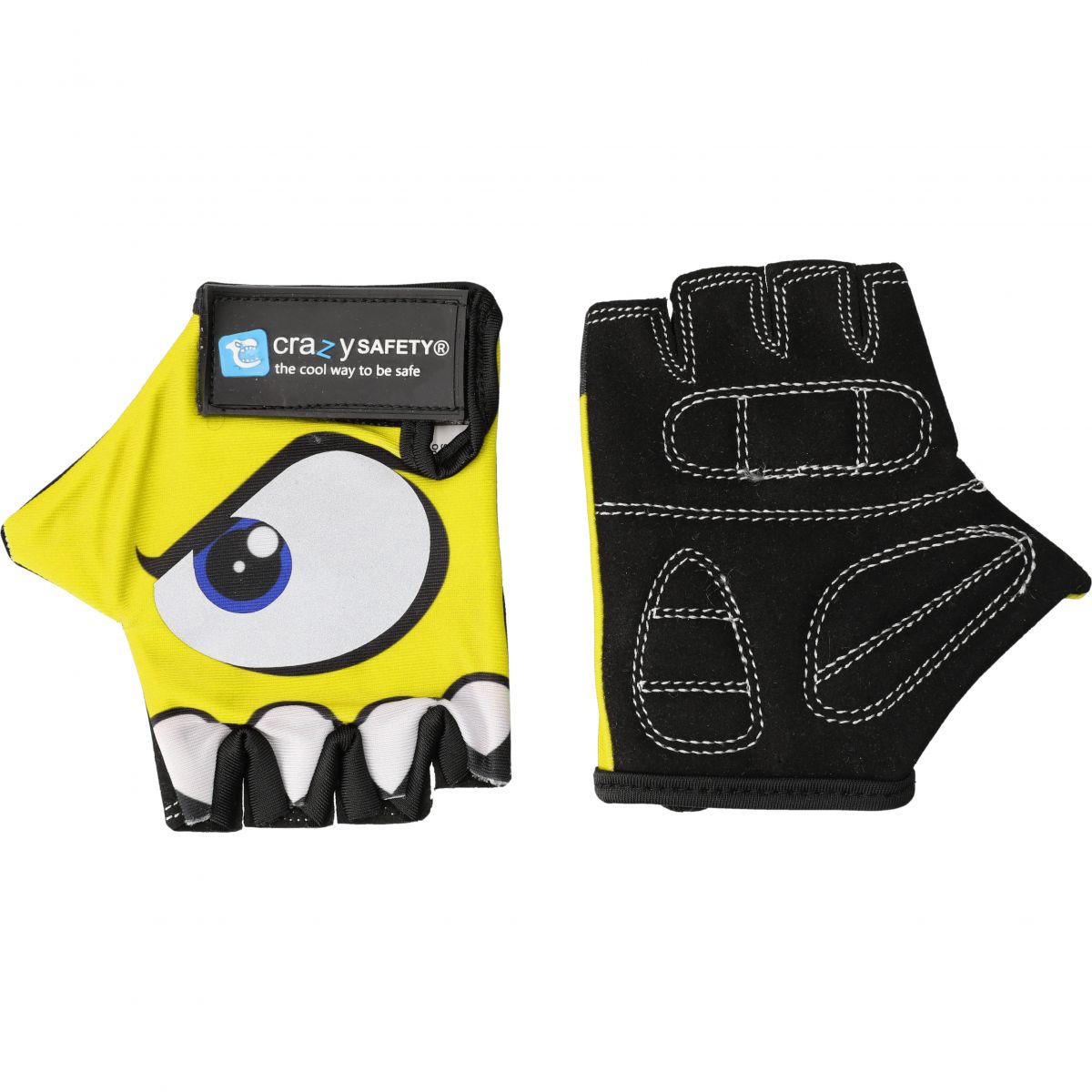 Crazy Safety, Fahrradhandschuhe, Junior, gelb — 2