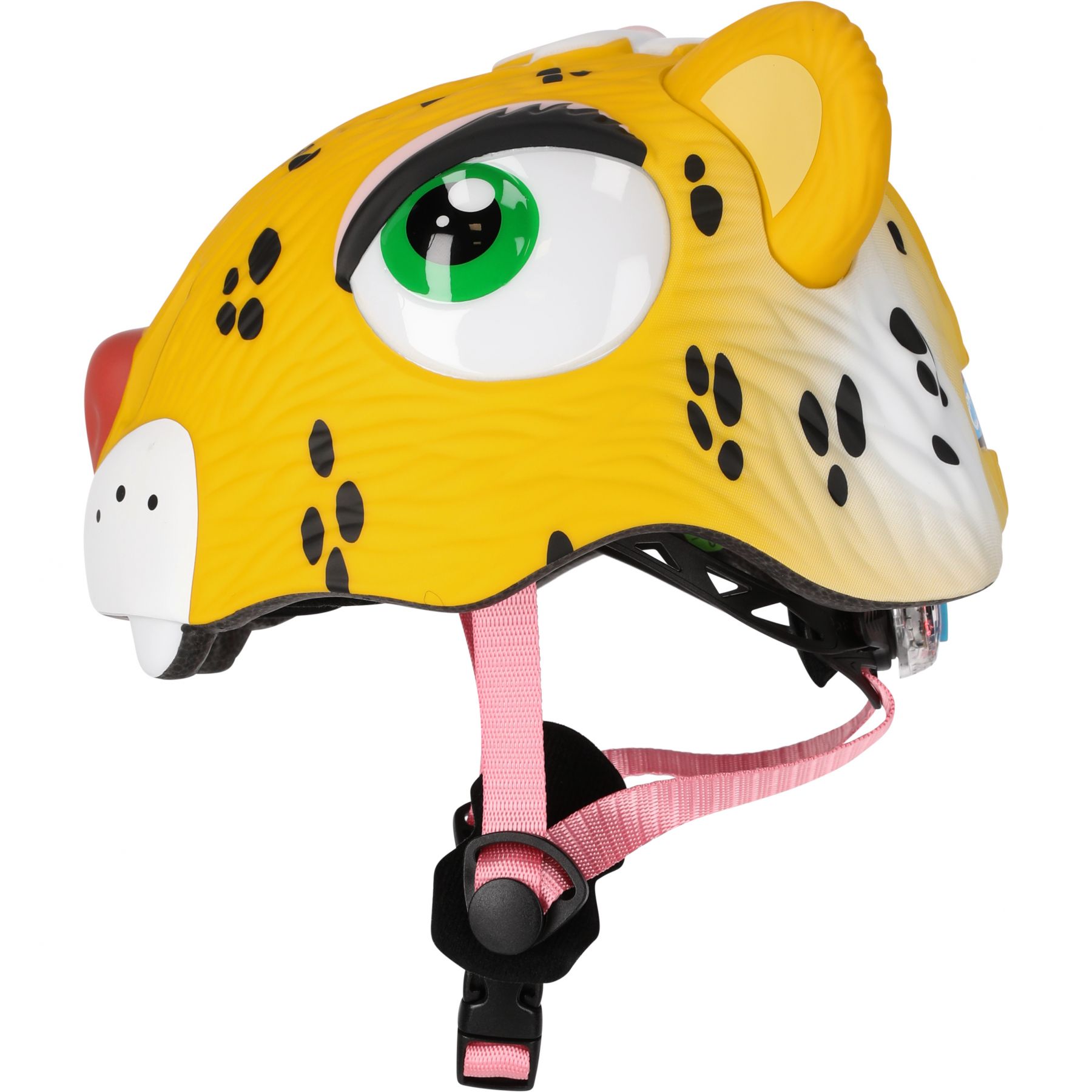 Crazy Safety Leopard, Fahrradhelm, Junior, gelb
