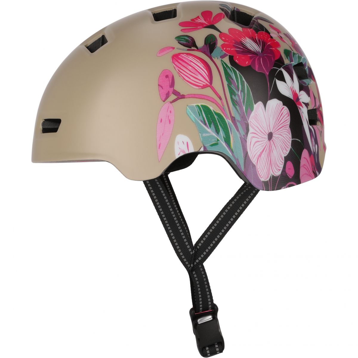 Crazy Safety Rampage Flower, Fahrradhelm, sand — 2